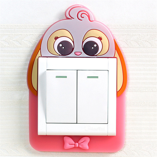 Switch Sticker Glow in Dark Wall Sticker home decor Luminous Switch/Socket Silicone Protect Cover On-Off Decor Sticker