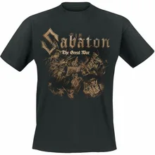 Sabaton The Great War Soldiers черная футболка 11 цветов 8 размеров