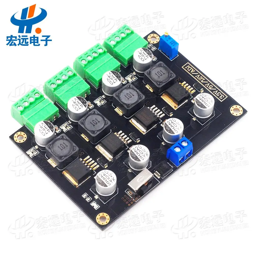 LM2596 несколько импульсный источник питания 3 V/5 V/12 V/ADJ Регулируемый модуль