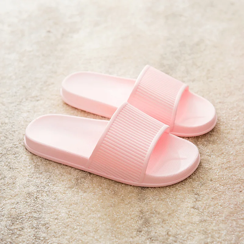 

New Style Europe And America Flat Heel Anti-slip Wear-Resistant Line-styled Plastic Stripes Indoor Slippers