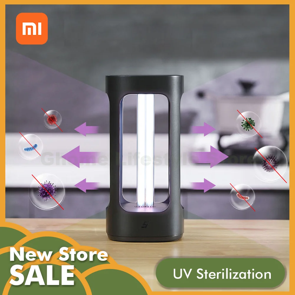 

Xiaomi Five UVC Intelligent Disinfection Sterilization Lamp Mijia APP Control Human Body Sensor Safe for Smart Home
