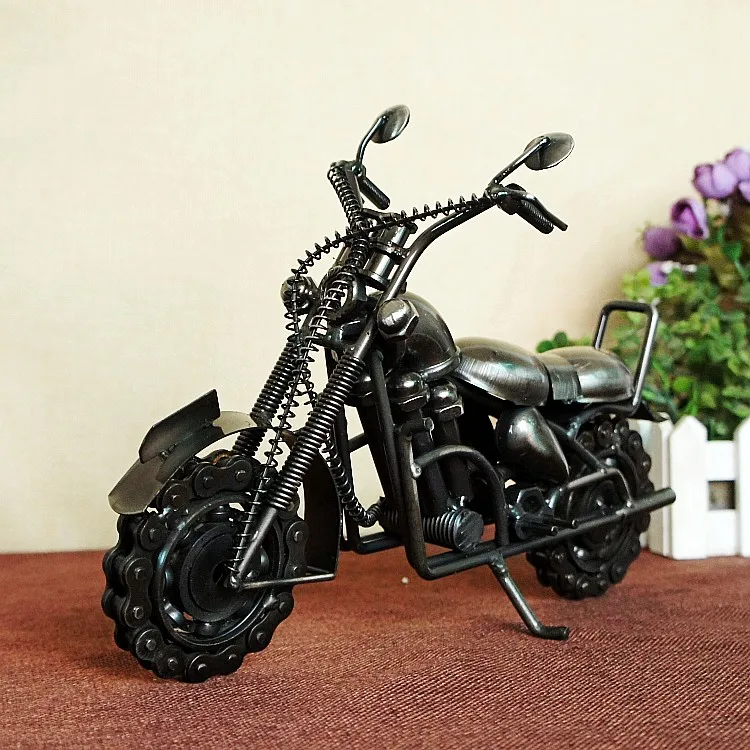 

Large Iron Motorcycle Crafts Decoration Home Accessories Birthday Gift Window Display
