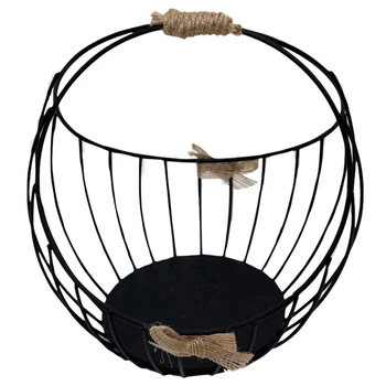 

European Candle Holder Candlestick Wrought Iron Storage Basket Desktop Debris Basket Fruit Bowl Organizer Storage Box