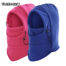 Facecozy зимние ветрозащитные шапки для туризма теплые флисовые зимние шеи и лица лыжный с подогревом Рыбалка альпинистская грелка шлем шляпа