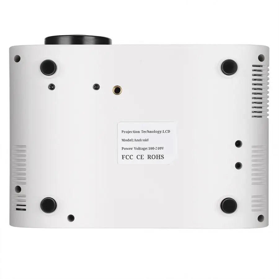 W90 портативный lcd HD обработка изображений 480P стандартная версия проектор белый 100 V-240 V портативный проектор