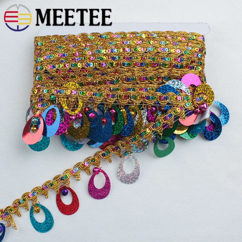 Meetee 4 метра 6 см Подвеска с кисточками кружева блестки бахрома планки ленты DIY