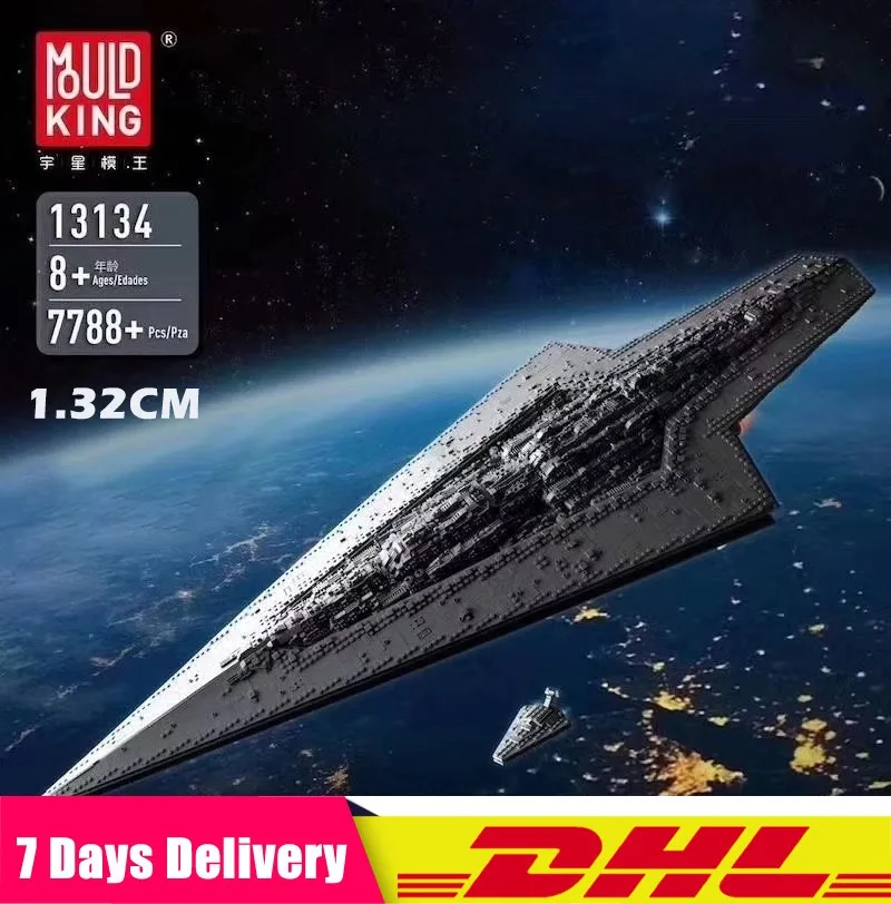 

DHL 7788Pcs Star Wars The Imperial Star Destroyer Toys Model Building Block DIY Toy Christmas Gift Compatible LEGOINGLYS 75252