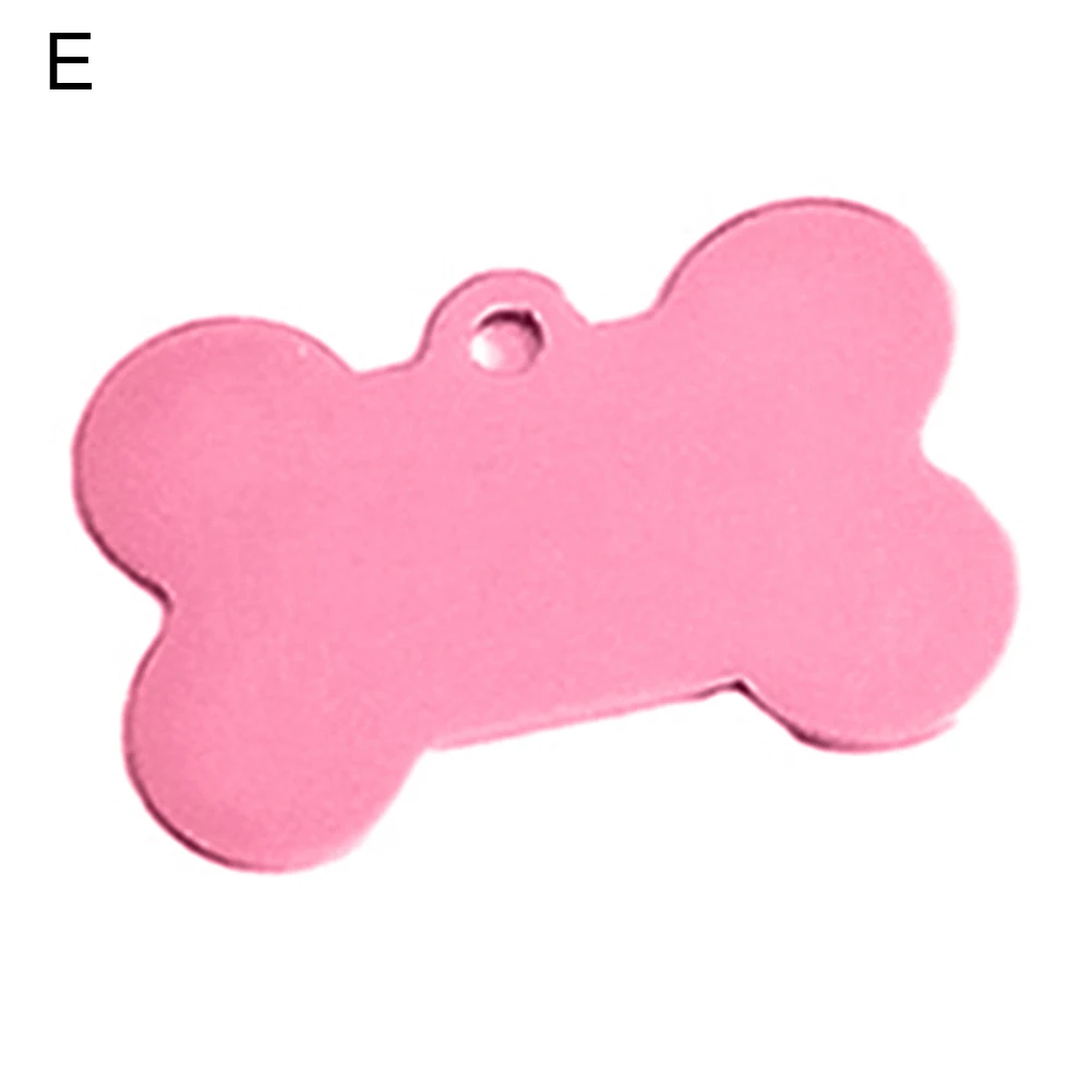 Bone/Heart shape Выгравированный Pet идентификация ошейник для собаки табличка анти-потеря значок