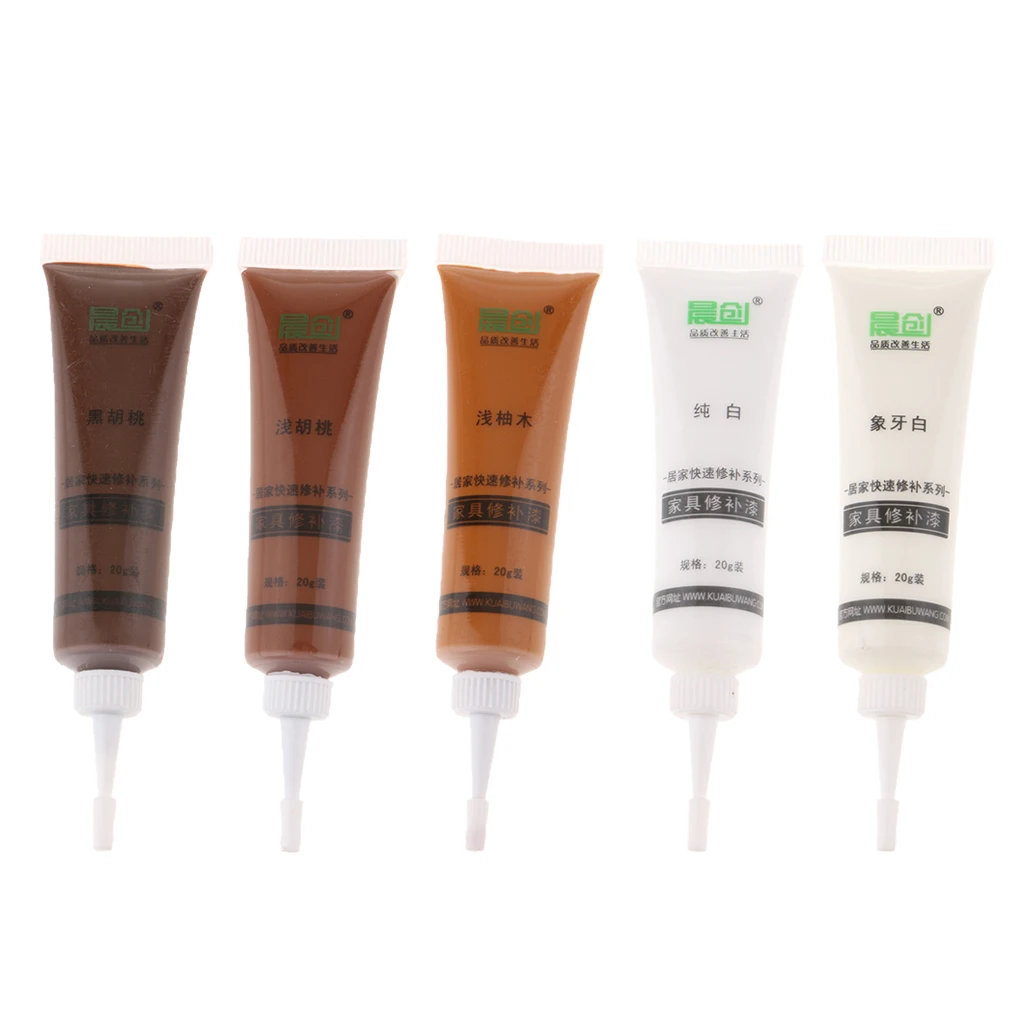 Floor and Furniture Markers Touch Up Repair System Kit Cover Wood Scratch Touch Up Filler Restorer of Wooden Table, Door