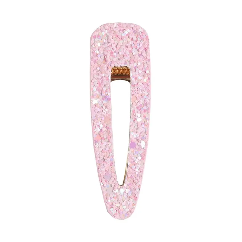 Women Sweet Candy Color Alligator Hair Clip Glitter Sequins Faux Leather Hairgrip Princess Birthday Party Side 1 Women Sweet Candy Color Alligator Hair Clip Glitter Sequins Faux Leather Hairgrip Princess Birthday Party Side 4