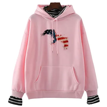 

Cool Merica Eagle Women Fashion 3D Casual Long Sleeve 90s Tops 90s Graphic Female Ladies Sweatshirt Hoodie