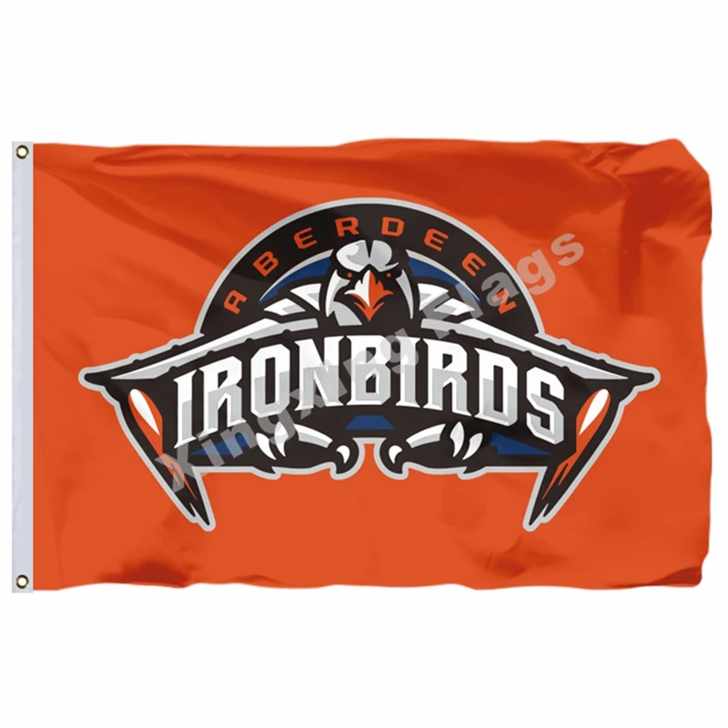 Aberdeen IronBirds флаг MILB баннер с модифицированным флагом США 3ft X 5ft полиэстер летающий размер 90X150 см - Цвет: Aberdeen IronBirds