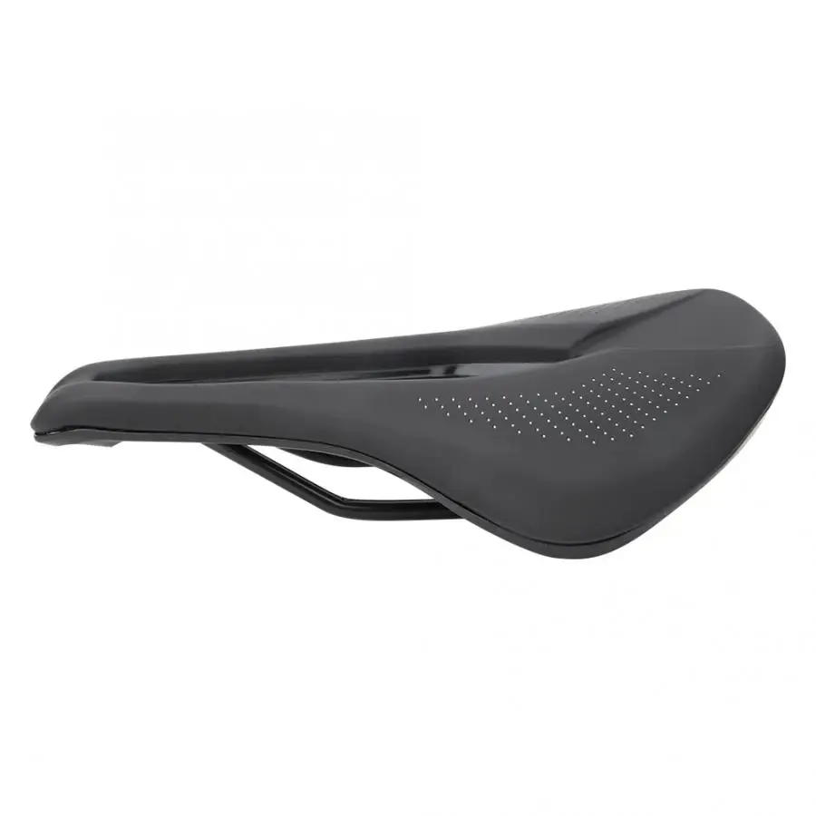 Bike Saddle Hollow Bicycle Front Seat Mat Road Mountain Bike Soft Hollow PU Saddle Cushion Pad Seat Comfortable Wide Saddle