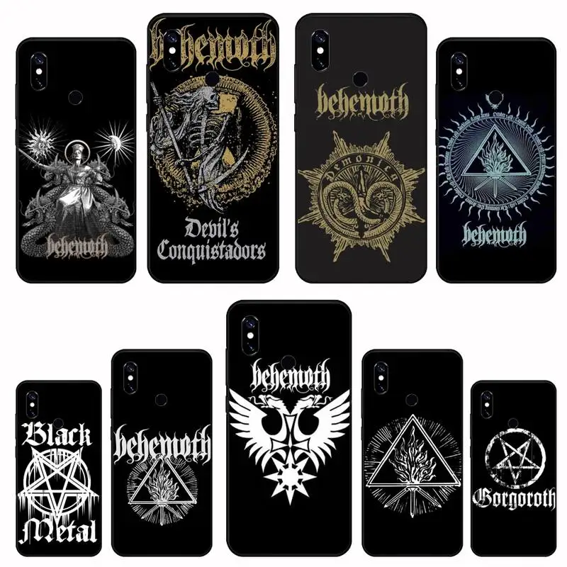 BEHEMOTH чехол для телефона с логотипом группы DEATH METAL Xiaomi Redmi 4x5 plus 6A 7 7A 8 mi8 8lite 9 note 4 5 pro |