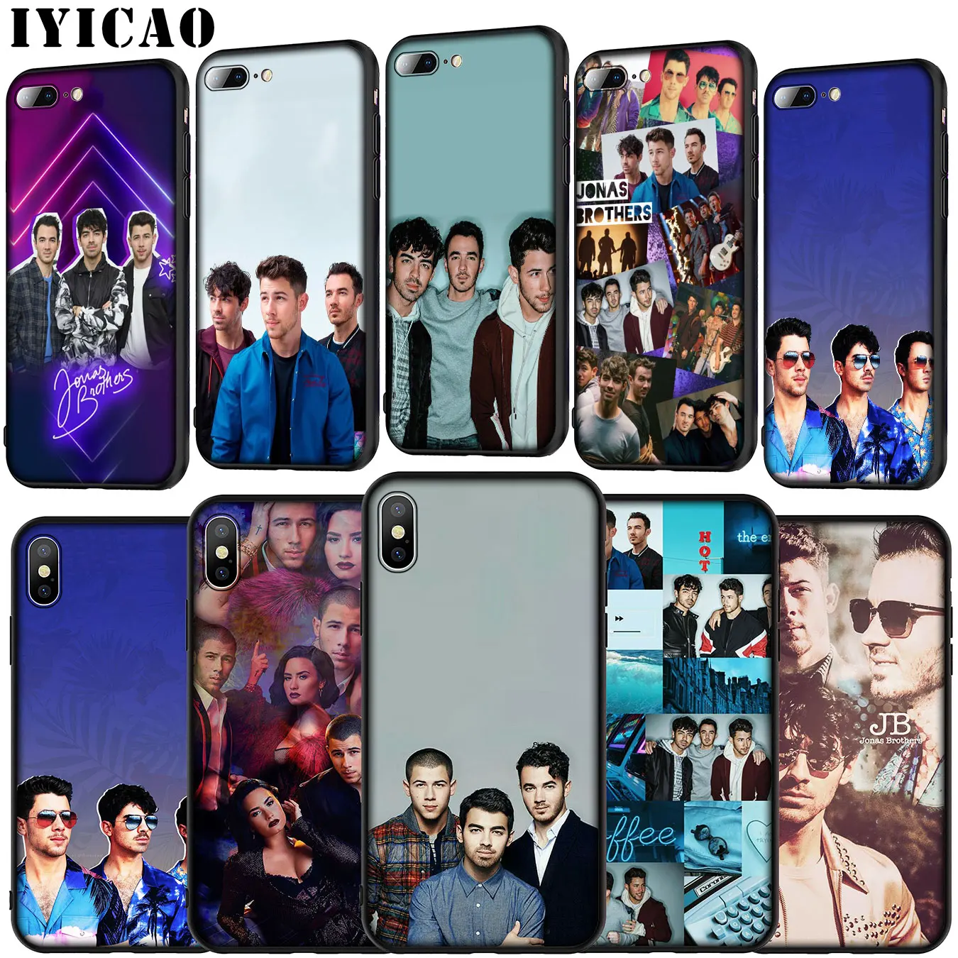 pop Nick Jonas Brothers Soft Silicone Cover Case for iPhone 11 Pro XR X XS Max 6 6S 7 8 Plus 5 5S SE Phone |