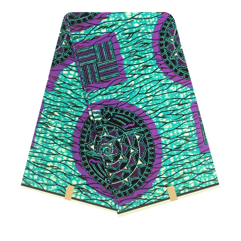 Дешевая оригинальная настоящая вощеная ткань с Африканским узором хлопок Воск Принт-материал принты Анкара ткань - Цвет: YJ750722C16
