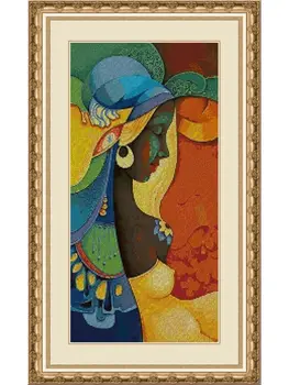 

CROSS STITCH KIT PANDATHREAD African Culture 0810