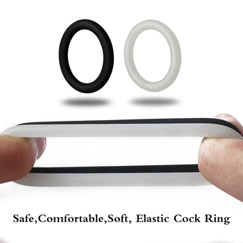 Male Cock Ring Penis Ring Delay Ejaculation Scrotal Binding Ball Stretcher anillos para hombre Silicone Cockring Sex Toy For Men 5