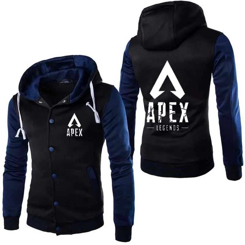 8 Высокое качество дизайн стильные игры Apex leyendas Толстовка Мужская Косплей толстовки крутой тонкий бейсбольной куртке костюм пальто - Цвет: 8