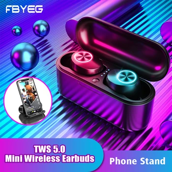 

FBYEG TWS Blutooth 5.0 Earphone Mini Wireless Earbuds Stereo Headphone Sports Game Headset Waterproof Noise Cancel headphone