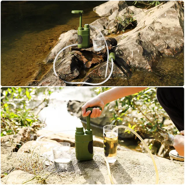 Min 5000l outdoor portable water filter safety emergency water purifier personal  filtration outdoor activities water filter