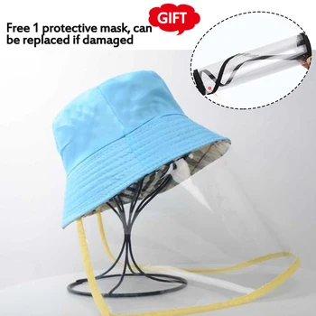 

Multi-function Protective Cap Safety Protective Hat Eye Protection Anti-fog Windproof Hat Anti-saliva Face Cover Cap