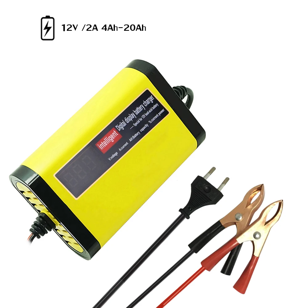 Автомобильное зарядное устройство для мотоцикла 12V 2A полностью автоматический 3