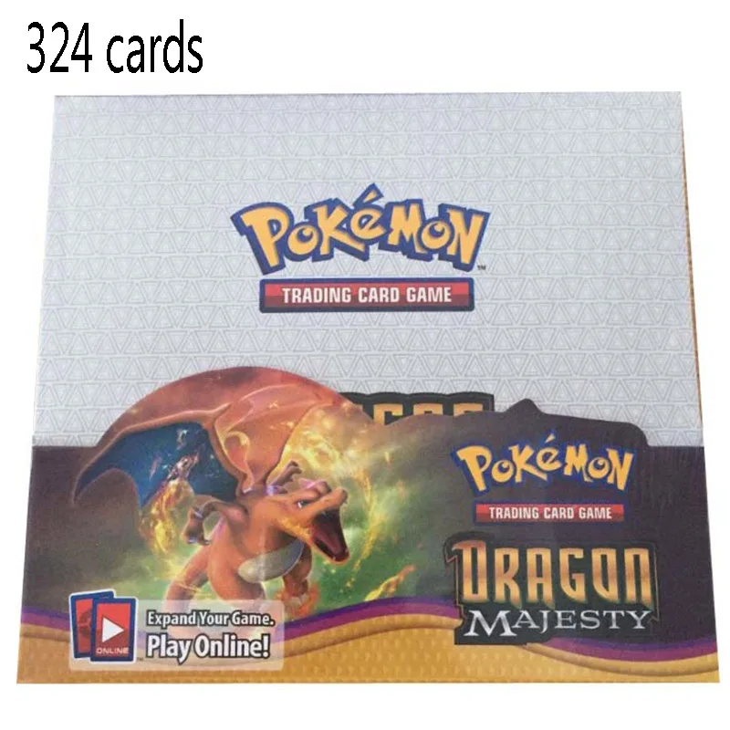 DRAGON MAJESTY 364 шт. Карты Покемон TCG: солнце и луна, светильник-усилитель, герметичная коробка, коллекционный набор карт для игры в битву Покемон, детские игрушки - Цвет: DRAGON MAJESTY