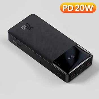 Baseus Power Bank 20000mAh Portable Charger Powerbank 10000mAh External Battery PD 20W Fast Charging For iPhone Xiaomi PoverBank 7