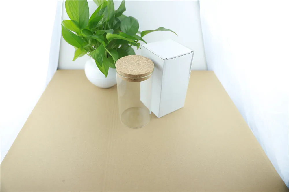 8.5-150mm 4pcs 700ml Kitchen Storage Glass Bottle Food Jar Container Transparent Storage Can Containers Cork Glass Bottles Jars (7)