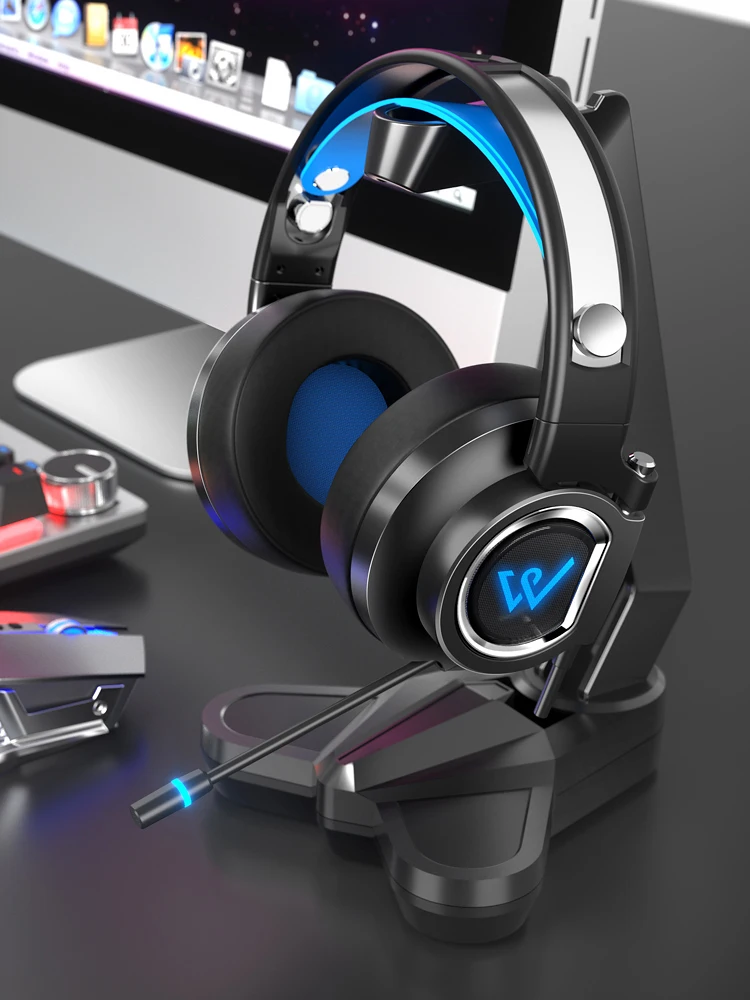 Creative Headphone bracket holder headset display stand bracket computer desktop arrangement storage