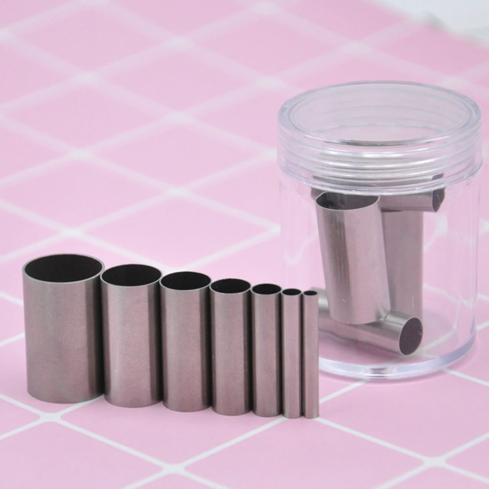 7 шт./лот резак для глины из нержавеющей стали маленькая круглая форма резки