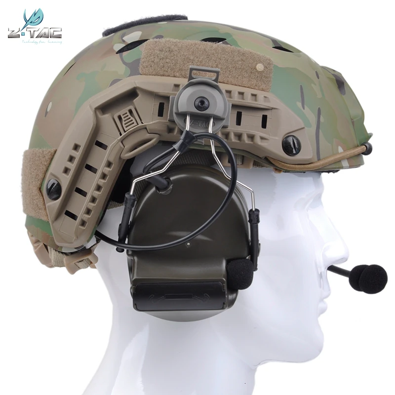 Z-tac тактические наушники COMTAC II авиационная гарнитура с быстрой воздушной подушкой конвертер военные cs тактические наушники руководство Z031/Z032/Z034