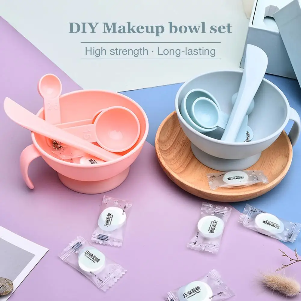 

Facemask Mixing Tools Kits Makeup Bowl Set Silicone Bar Rod Spoon Gauge DIY Mask Granule Combination Set