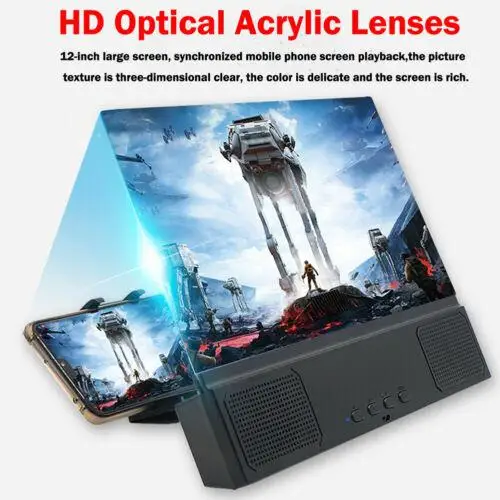 

HobbyLane Mobile Phone Screen Magnifier HD Video Amplifier Folding Enlarged Expander Desktop Bracket Smartphone Holder Mount d29