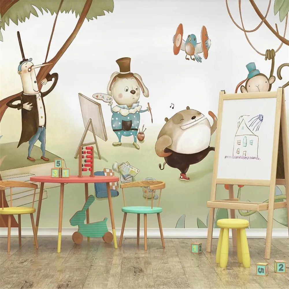 

Dropship Custom 3D Wallpaper Mural Minimalist Hand-painted Cute Children's Room Background Wall Decoration Painting Wallpap