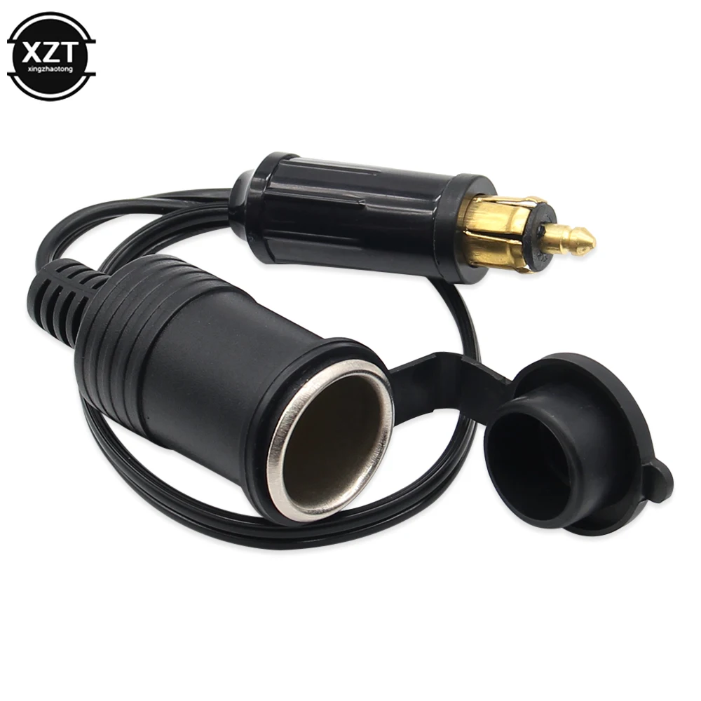 DC 12V 24V EU-Stecker Ladegerät Steckdose Steckdose in Auto Zigaretten  anzünder Adapter Stromkabel Kabel für BMW Din Hella Motorrad konvertieren -  AliExpress