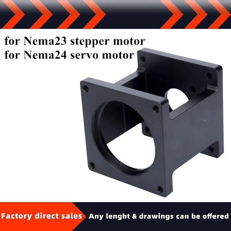 

Aluminum motor bracket 1Pc Cuboid Typefor Nema23 stepper/ for Nema24 servo Motor Mounting Bracket For DIY Router/Mill/Plasma