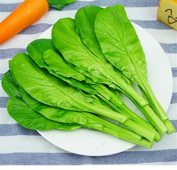 

hotel restaurant store shop decor green vegetables pakchoi Chinese flowering cabbage Faux fake artificial vegetables model