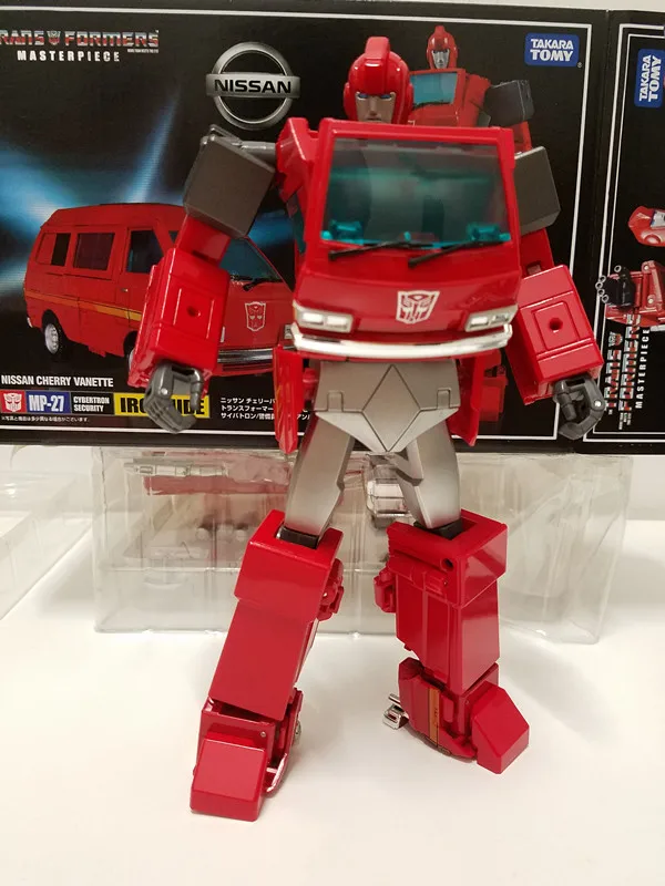 TAKARA TOMY Трансформеры роботы G1 MP-27 MP27 Ironhide с ремонтной базой и аксессуарами без Игрушки копилки коллекции