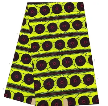 

Wholesale price! high quality african real African wax 6yards/lot guaranteed Ankara wax african Nigeria wax