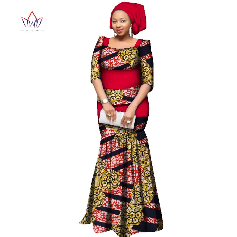 Женский комплект из 2 предметов с юбкой в африканском стиле и шарфом WY2312