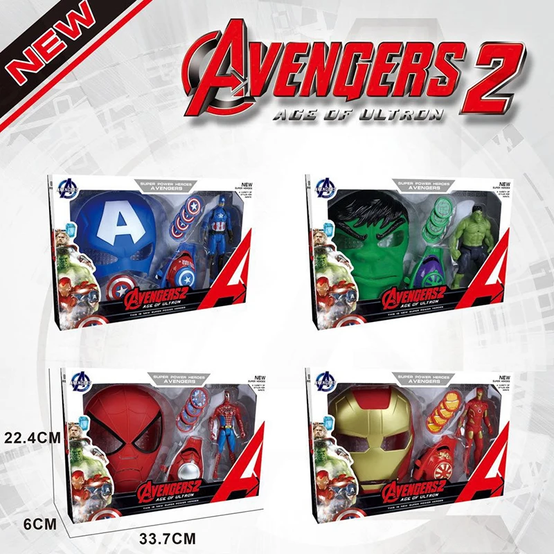 Аниме-фигурки Marvel Человек-паук маска для косплея вечеринки Мстители Халк