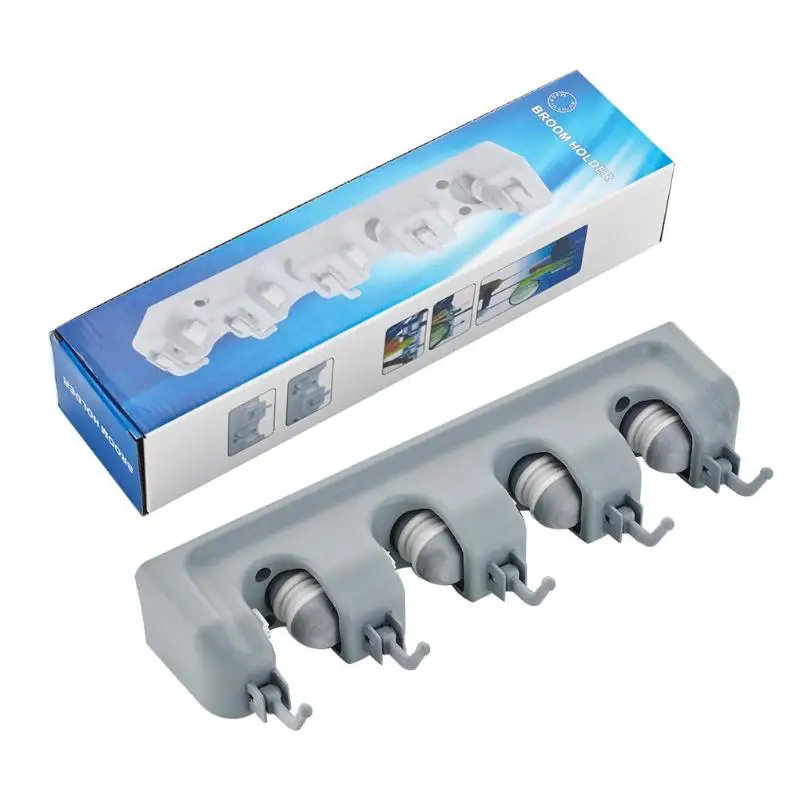 5/4/3-х позиционный настенный держатель швабры вешалка для щеток для хранения Пластик зубная щетка отель зубная Вешалка Стеллаж для хранения Кухня гаджеты; Прямая поставка