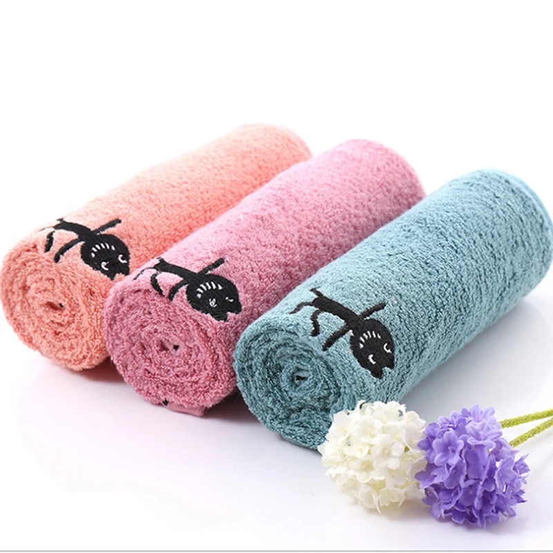 Cute Cartoon Print Towel Creative Pattern Soft Child-Towel Household Face Towels Home Textile