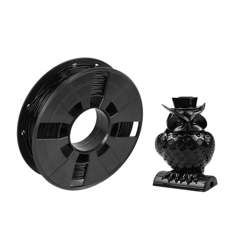 Abs 3d принтер нить Много цветов 1,75 мм Petg нить 1,75 мм дополнительная катушка для 3d принтера пластиковые резиновые расходные материалы Carbo - Цвет: Black