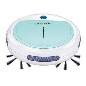 

3-In-1 Robot Sweeper/Vacuum/Mop, Rechargeable Automatic Smart Robot Vacuum Cleaner Edge Cleaning Suction Sweeper for Pet Hair, C