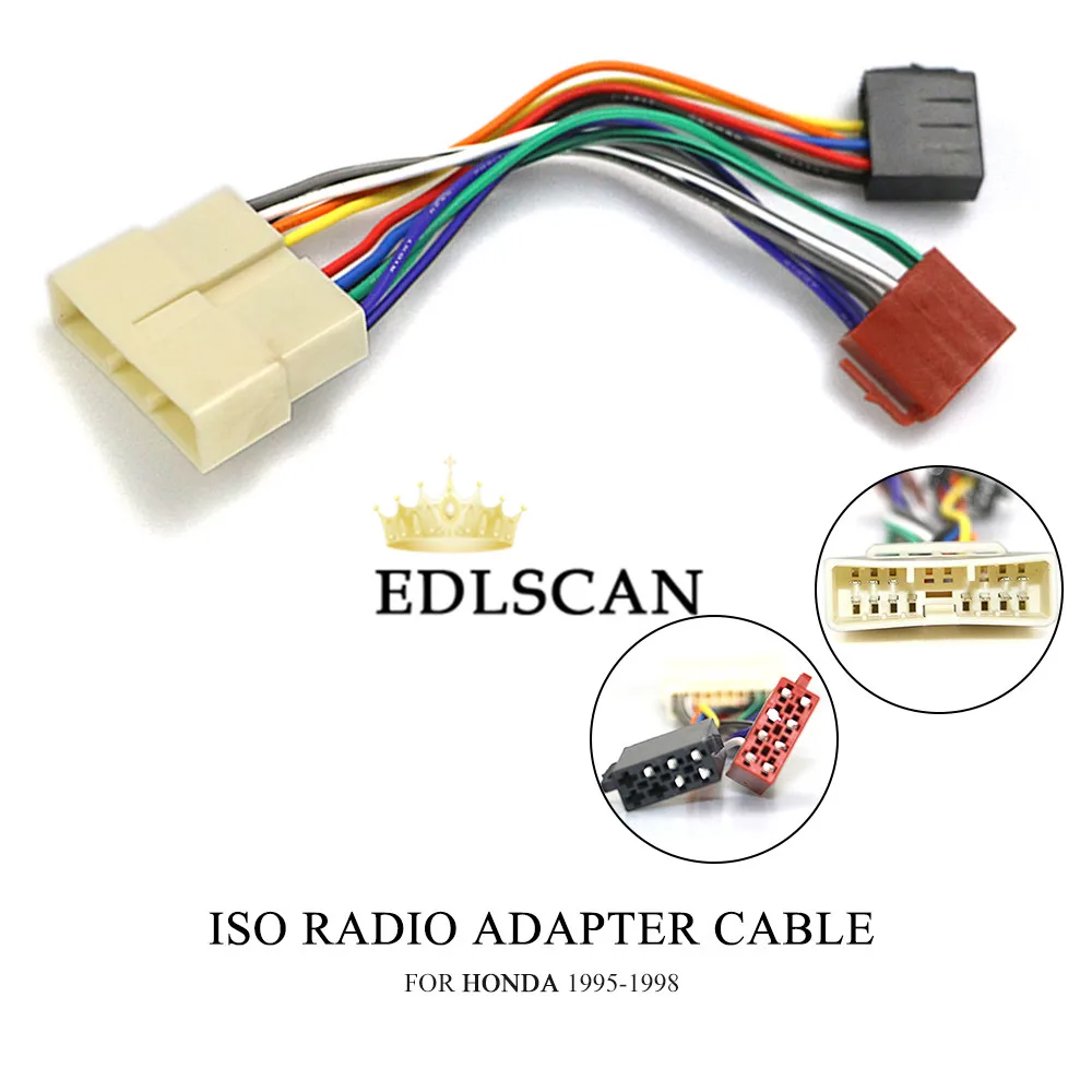 EDLSCAN 12-010 iso радио адаптер для Honda 1988-1998 автостерео радио жгут проводов 12-010