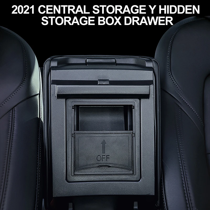 

For Tesla Model 3 Y Car Center Console Organizer Box Armrest Hidden Storage Box Car Armrest Holder Case For Tesla Model Y/3