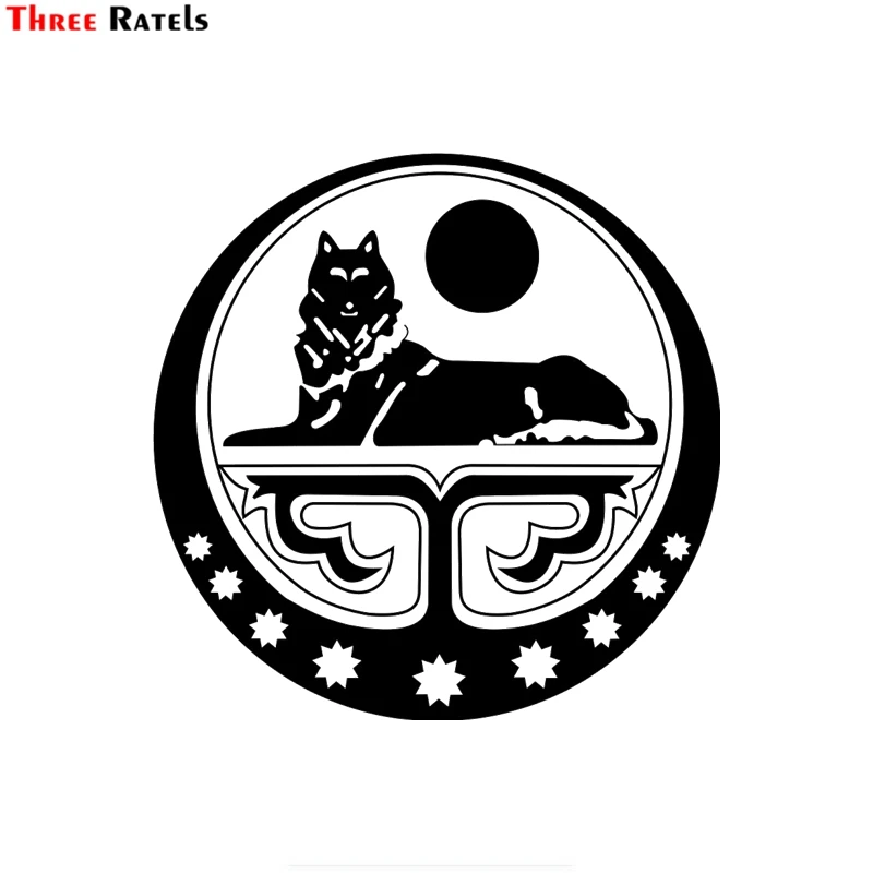 

Three Ratels FTZ-161# 15x15cm Coat of Arms of the Chechen Republic of Ichkeria Art Print window wall auto motorcycle car sticker